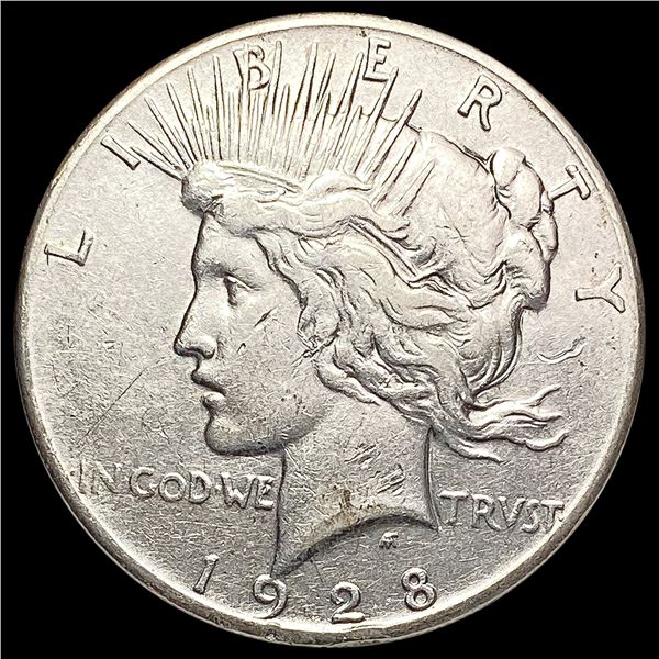 1928 Silver Peace Dollar NEARLY UNCIRCULATED