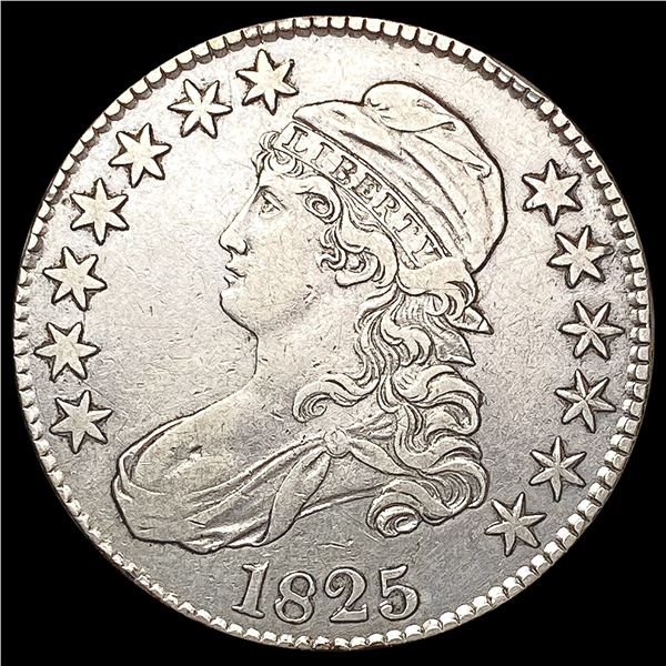 1825 Capped Bust Half Dollar CLOSELY UNCIRCULATED