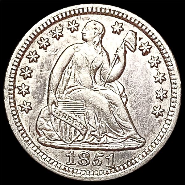 1851 Seated Liberty Half Dime CLOSELY UNCIRCULATED