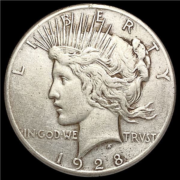 1928 Silver Peace Dollar LIGHTLY CIRCULATED