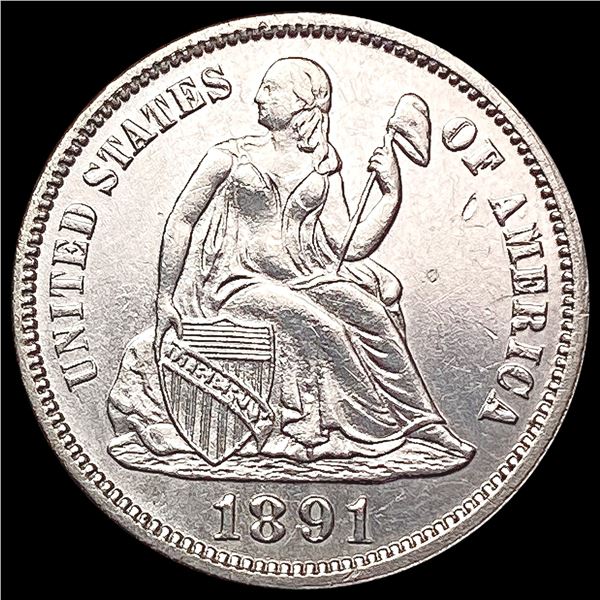 1891 Seated Liberty Dime UNCIRCULATED