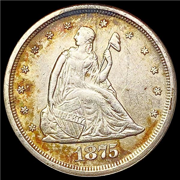 1875-S Twenty Cent Piece CLOSELY UNCIRCULATED