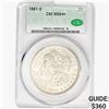 1881-S Morgan Silver Dollar CAC MS64+