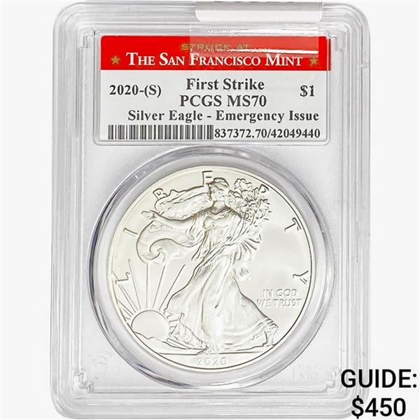 2020-S Silver Eagle PCGS MS70