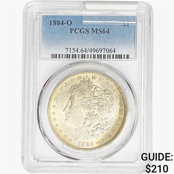 1884-O Morgan Silver Dollar PCGS MS64