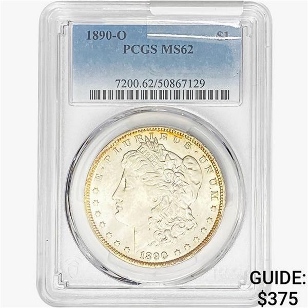 1890-O Morgan Silver Dollar PCGS MS62