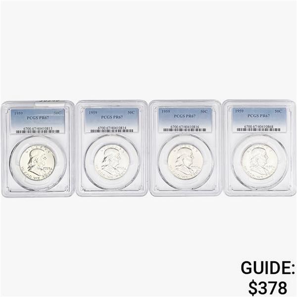 [4]1959 Franklin Half Dollar PCGS PR67