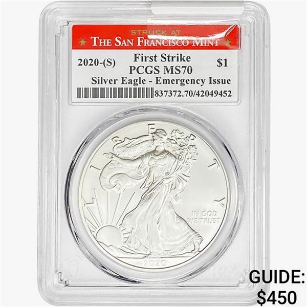2020-S Silver Eagle PCGS MS70