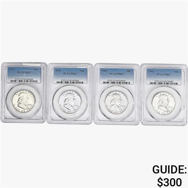 [4]1962 Franklin Half Dollar PCGS PR67