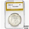 1884-CC Morgan Silver Dollar PGA MS64