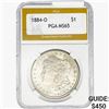 1884-O Morgan Silver Dollar PGA MS65