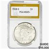 1928-S Silver Peace Dollar PGA MS65+