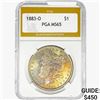 1883-O Morgan Silver Dollar PGA MS65