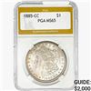 Image 1 : 1885-CC Morgan Silver Dollar PGA MS65