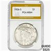 1926-S Silver Peace Dollar PGA MS64