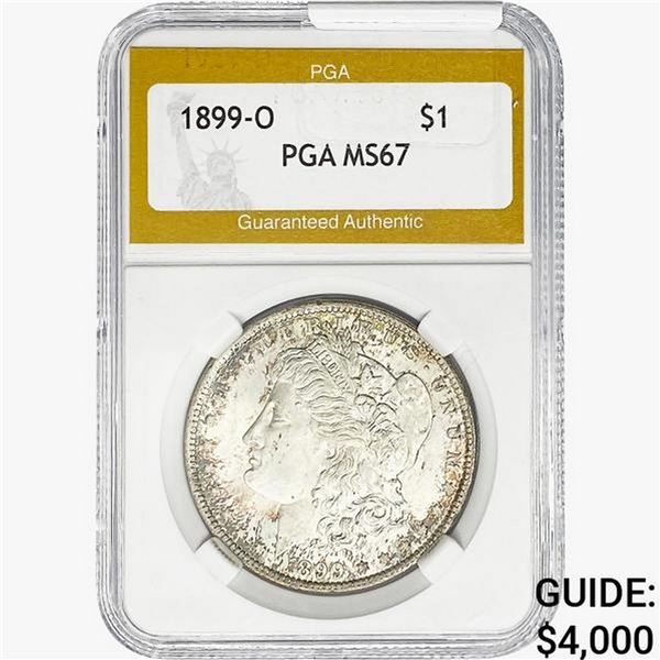1899-O Morgan Silver Dollar PGA MS67