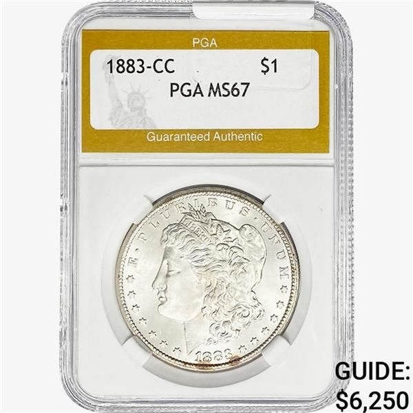 1883-CC Morgan Silver Dollar PGA MS67