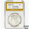 1878 REV79 Morgan Silver Dollar PGA MS63