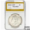 1878 7/8TF Morgan Silver Dollar PGA MS63