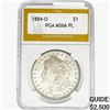 Image 1 : 1884-O Morgan Silver Dollar PGA MS66 PL