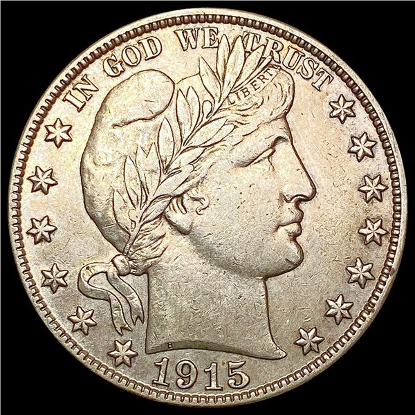 1915-D Barber Half Dollar CHOICE AU