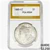 Image 1 : 1885-CC Morgan Silver Dollar PGA MS64