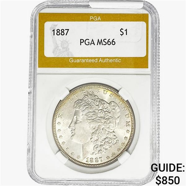 1887 Morgan Silver Dollar PGA MS66