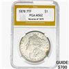 Image 1 : 1878 REV79 Morgan Silver Dollar PGA MS62