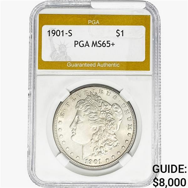 1901-S Morgan Silver Dollar PGA MS65+