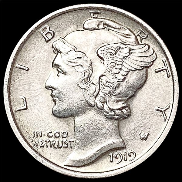 1919 FSB Mercury Dime GEM BU