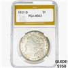 1921-D Morgan Silver Dollar PGA MS63