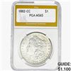 Image 1 : 1882-CC Morgan Silver Dollar PGA MS65