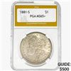 1881-S Morgan Silver Dollar PGA MS65+