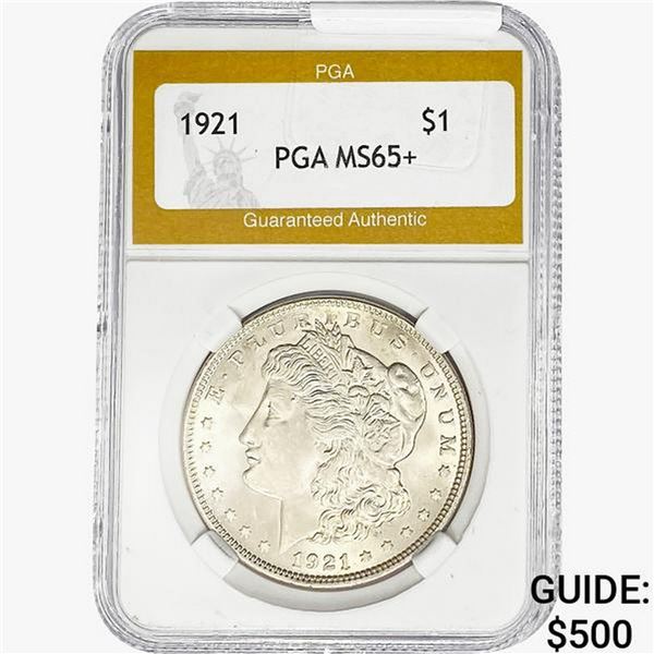 1921 Morgan Silver Dollar PGA MS65+