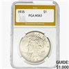 1935 Silver Peace Dollar PGA MS63