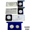1986-2012 US Commemorative Silver Dollars [5 Coins]