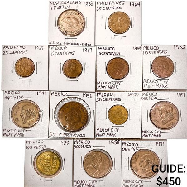 1900's-1980's Foreign Coin Lot [35 Coins]