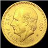 Image 1 : 1907 Mexico Gold 10 Pesos 0.196oz UNCIRCULATED