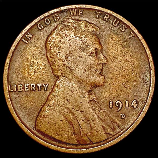 1914-D Wheat Cent LIGHTLY CIRCULATED