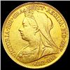 1897 Great Britain Gold 1/2 Sovereign 0.1178oz CLOSELY UNCIRCULATED