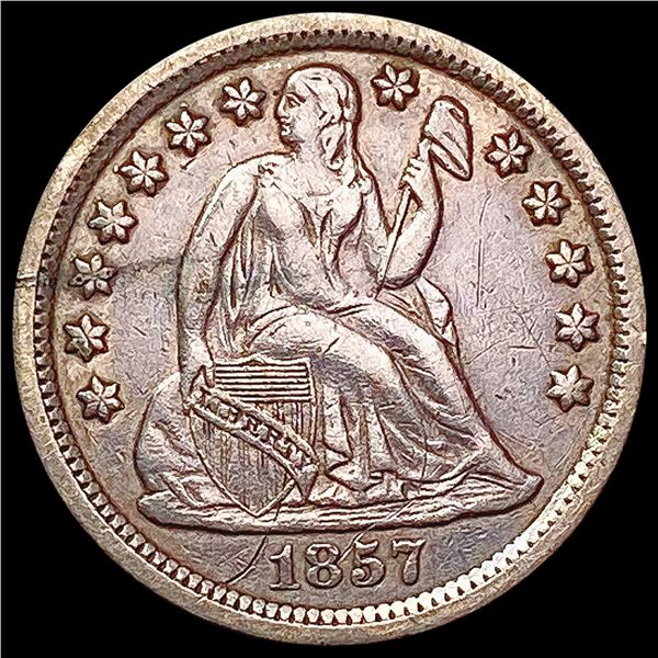 1857 Seated Liberty Dime CLOSELY UNCIRCULATED