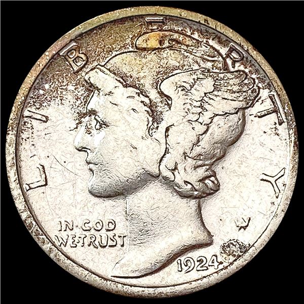 1924-S Mercury Dime LIGHTLY CIRCULATED