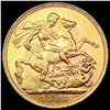 Image 2 : 1908 Great Britain Gold Sovereign .2355oz UNC