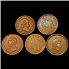 Image 1 : 1863 Varied Civil War Tokens Lot [5 Coins] HIGH GRADE