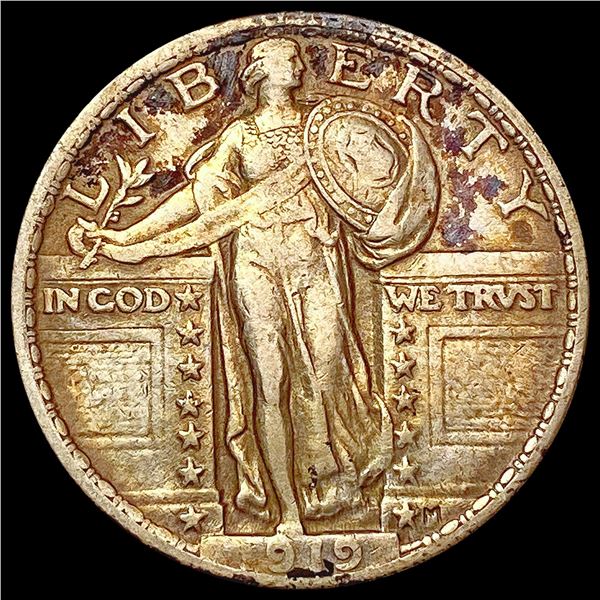 1919 Standing Liberty Quarter NEARLY UNCIRCULATED