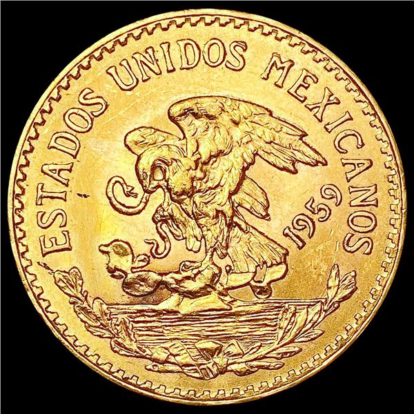 1959 Mexico Gold 20 Pesos 0.4823oz UNCIRCULATED