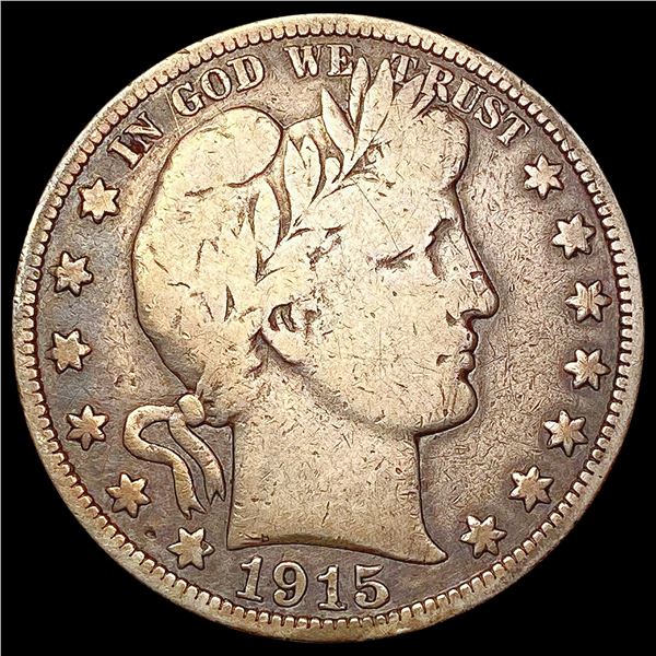 1915 Barber Half Dollar NICELY CIRCULATED
