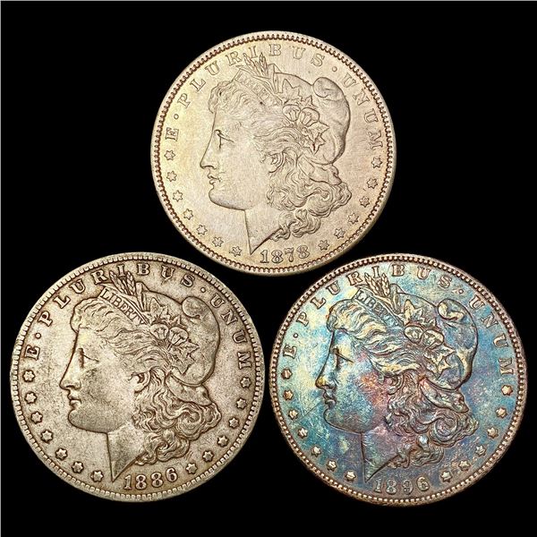 1878-1896 [3] Morgan Silver Dollar HIGH GRADE