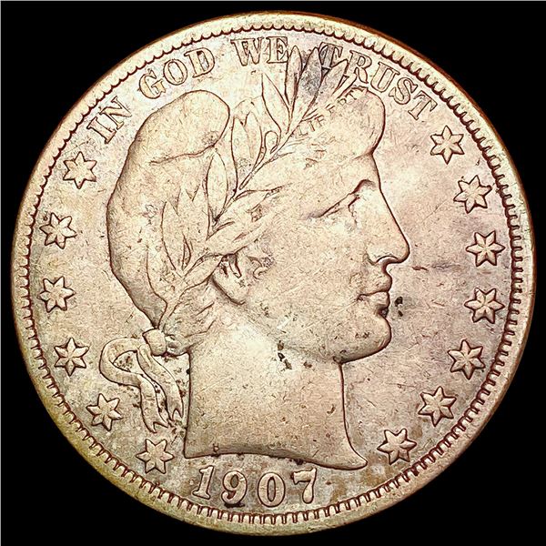 1907 O Barber Half Dollar NEARLY UNCIRCULATED
