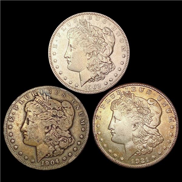 1902-1921 [3] Morgan Silver Dollar HIGH GRADE